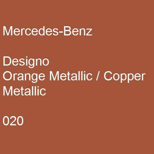 Mercedes-Benz, Designo Orange Metallic / Copper Metallic, 020.